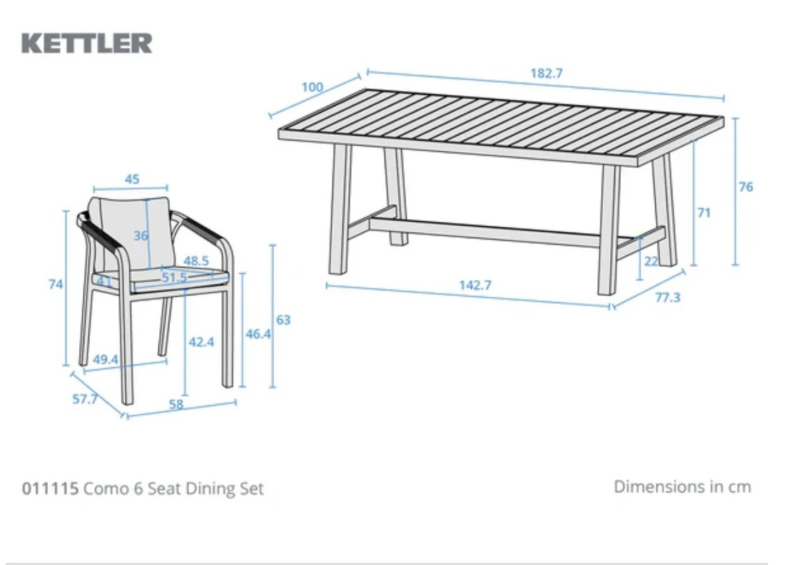COMO Lounge Dining Set - Image 4