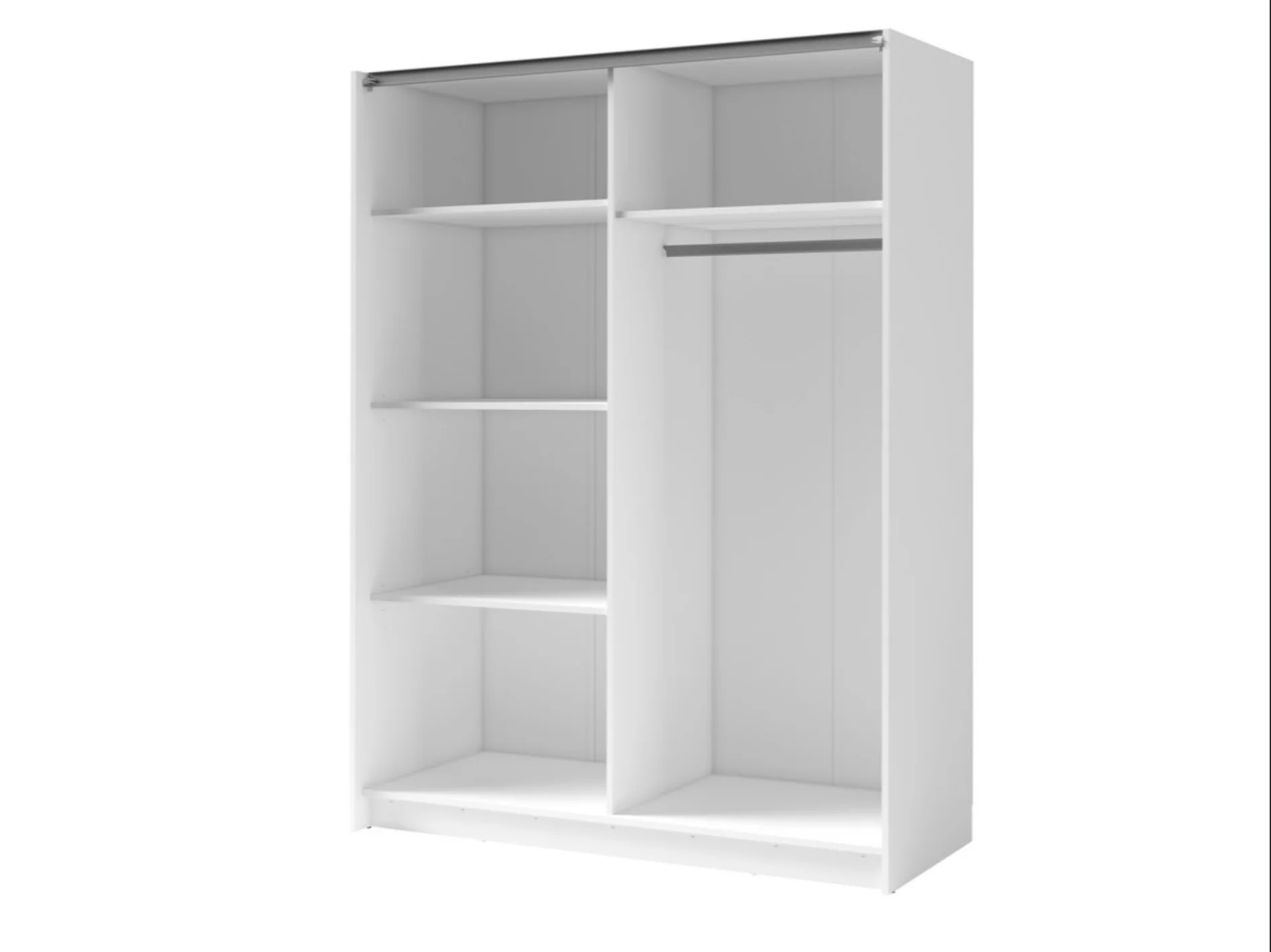 DALIA 200cm Sliding Wardrobe (White & Artisan Oak) - Image 3