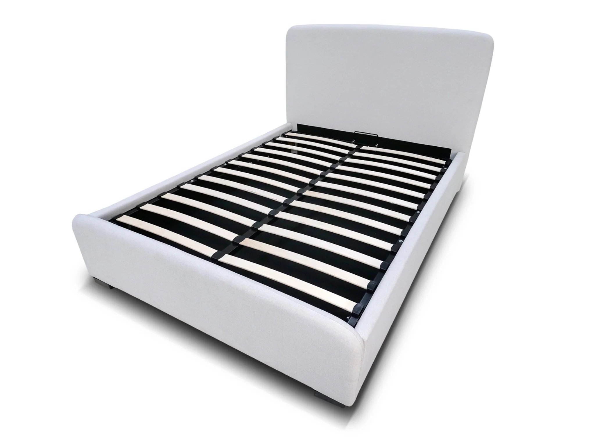 LANGHAM Ottoman Bed (Light Grey Fabric) | Available in 3 Sizes - Image 4