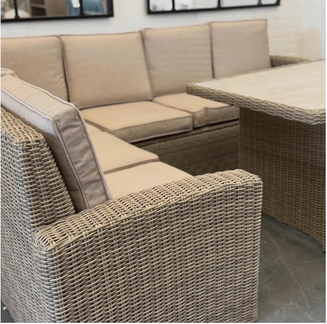 WENTWORTH Rattan Dining Corner Set - Image 4